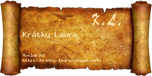 Krátky Laura névjegykártya